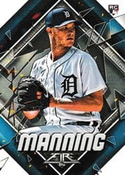 2022 Topps Fire Base Set Matt Manning #27 card