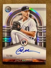 2022 Topps Tribute League Inauguration Autographs Matt Manning #LIA-MM card