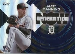 2022 Topps Update Generation Now Matt Manning #GN-75 card