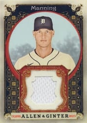 2023 Topps Allen & Ginter Relics (Pattern B) Matt Manning #AGRB-MMA card