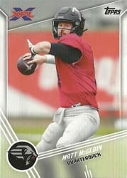 2020 Topps XFL Base Set Matt McGloin #63 card