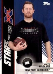 2020 Topps XFL Stars of the XFL Matt McGloin #10 card
