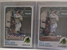 2022 Topps Heritage Minor League Real One Autographs Matt McLain #ROA-MM card