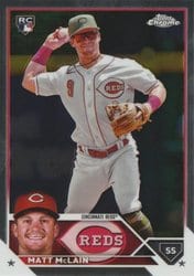 2023 Topps Chrome Update Base Set Matt McLain #USC200 card