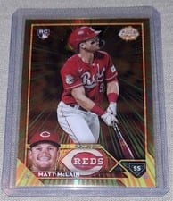 2023 Topps Chrome Update Radiating Rookies Matt McLain #RR-28 card