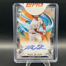 2023 Topps Inception Rookies and Emerging Stars Autographs Matt McLain #BRES-MM card