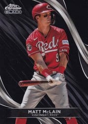 2024 Topps Chrome Black Base Set Matt McLain #92 card