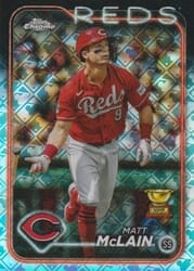 2024 Topps Chrome Logofractor Edition Base Set Matt McLain #48 card