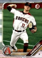 2019 Bowman Draft Base Set Matt Mercer #BD-55 card