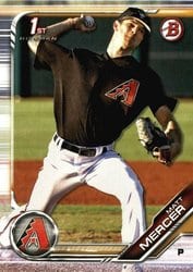 2019 Bowman Prospects Matt Mercer #BP-120 card