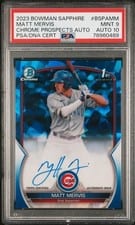 2023 Bowman Sapphire Edition Autographs Matt Mervis #BSPA-MM card