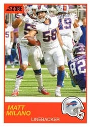 2019 Score Base Set Matt Milano #129 card