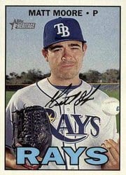 2016 Topps Heritage Base Set Matt Moore #591 card