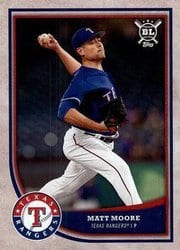 2018 Topps Big League Base Set Matt Moore #294 card
