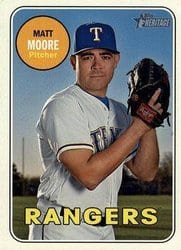 2018 Topps Heritage Base Set Matt Moore #555 card