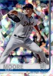 2019 Topps Chrome Sapphire Edition Base Set Matt Moore #449 card