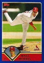 2003 Topps Base Set Matt Morris #68 card
