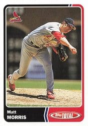 2003 Topps Total Base Set Matt Morris #58 card