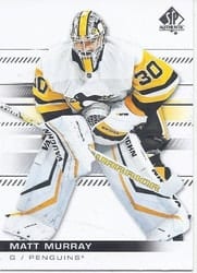 2019-20 SP Authentic Base Set Matt Murray #22 card