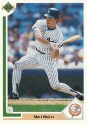 1991 Upper Deck Base Set Matt Nokes #673 card