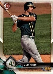 2018 Bowman Base Set Matt Olson #16 card