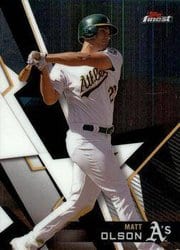 2018 Finest Base Set Matt Olson #95 card