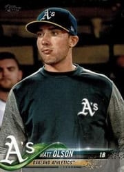 2018 Topps Base Set Matt Olson #416 card