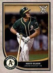 2018 Topps Big League Base Set Matt Olson #19 card