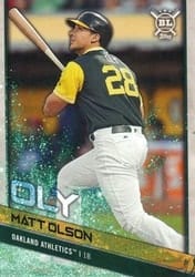 2018 Topps Big League Base Set Matt Olson #19b card