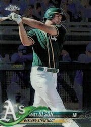 2018 Topps Chrome Base Set Matt Olson #64 card
