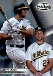 2018 Topps Gold Label Base Set Matt Olson #77 card