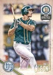 2018 Topps Gypsy Queen Base Set Matt Olson #187 card