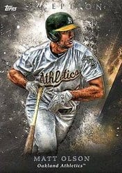 2018 Topps Inception Base Set Matt Olson #46 card