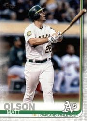 2019 Topps Base Set Matt Olson #289 card