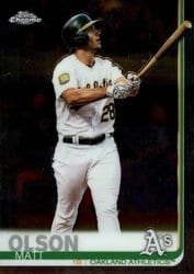 2019 Topps Chrome Base Set Matt Olson #66 card
