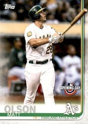 2019 Topps Opening Day Base Set Matt Olson #152 card