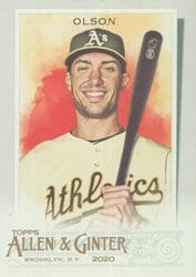 2020 Topps Allen & Ginter Base Set Matt Olson #230 card
