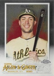 2020 Topps Allen & Ginter Chrome Base Set Matt Olson #230 card