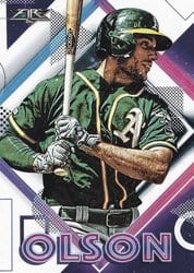 2020 Topps Fire Base Set Matt Olson #35 card