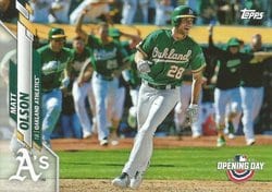 2020 Topps Opening Day Base Set Matt Olson #184 card