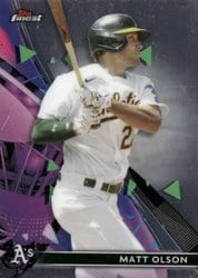 2021 Finest Base Set Matt Olson #109 card