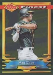 2021 Finest Flashbacks Base Set Matt Olson #148 card