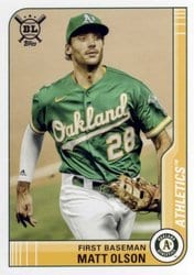 2021 Topps Big League Base Set Matt Olson #95 card