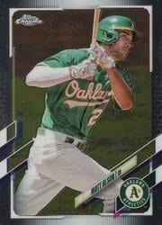 2021 Topps Chrome Base Set Matt Olson #48 card