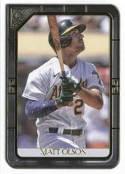 2021 Topps Gallery Base Set Matt Olson #200 card