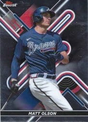 2022 Finest Base Set Matt Olson #77 card