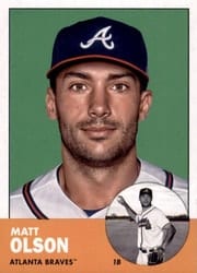 2022 Topps Archives Base Set Matt Olson #19b card