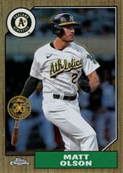 2022 Topps Chrome 1987 Topps Matt Olson #87BC-15 card