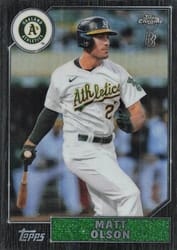 2022 Topps Chrome Ben Baller Edition 1987 Topps Baseball Matt Olson #87BC-15 card
