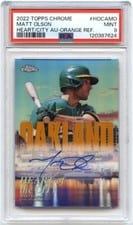 2022 Topps Chrome Heart of the City Autograph Matt Olson #HOCA-MO card